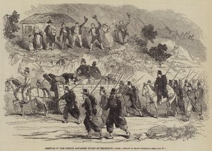 Arrival of French Advanced Guard at Chambery by Frank Vizetelly